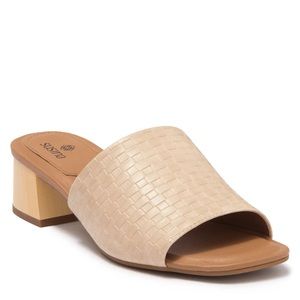 Susina Miriam Croc Embossed Mule Sandals 8.5M
